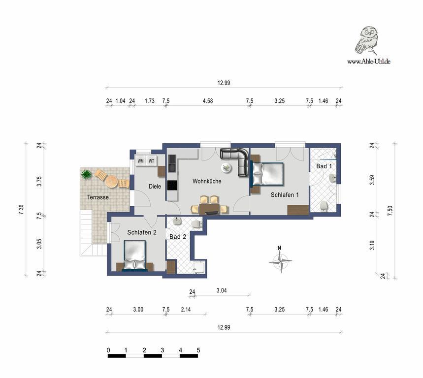 Ahle Uhl Apartment Honningen  Екстериор снимка